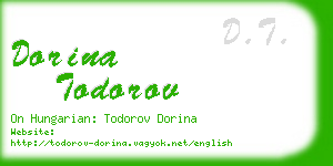 dorina todorov business card